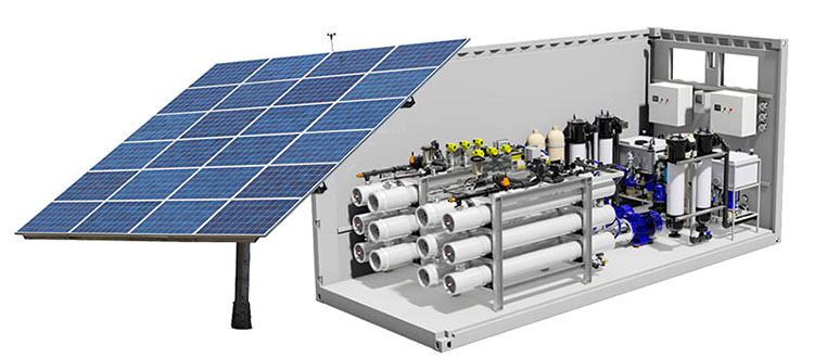 Water treatment: solar system